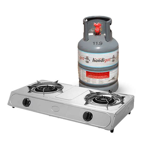2 plate gas stove with gas cylinder